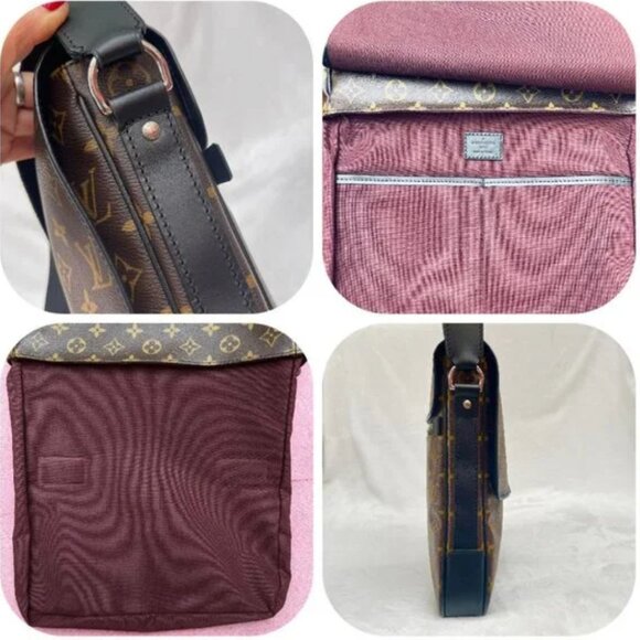 NWT Louis Vuitton Monogram Macassar Canvas Bass MM Messenger/crossbody Bag - Picture 10 of 17